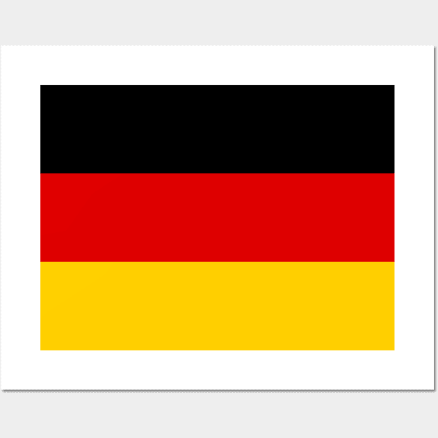 German Germany Deutschland Flag Wall Art by E